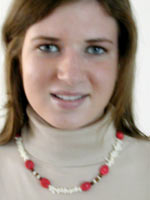 handmade coral necklace
