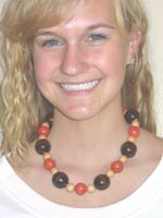 sponge coral necklace