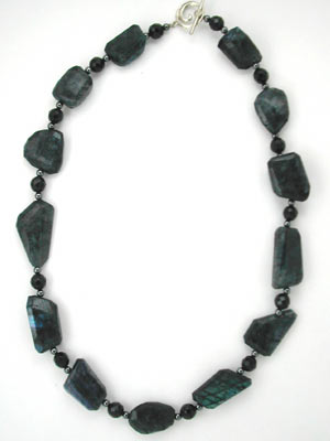 spectrolite gemstone necklace spectrolite gemstone necklace