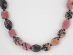 handmade rhodonite necklace