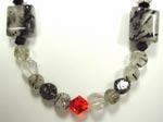 tourmalated quartz necklace tourmalated quartz necklace