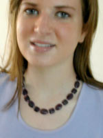 sugilite gemstone necklace