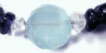quartz and iolite beads