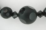 polka dot black onyx bead