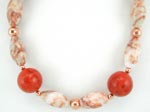 sponge coral necklace