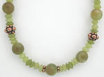 Serpentine gemstone necklace Serpentine gemstone necklace