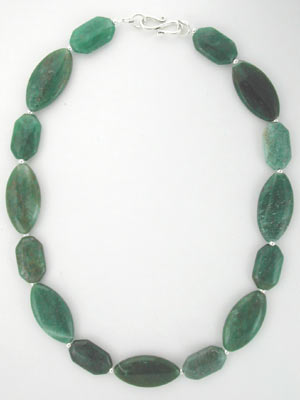 green avanturine gemstone necklace