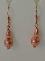 copper bead earrings copper bead earrings
