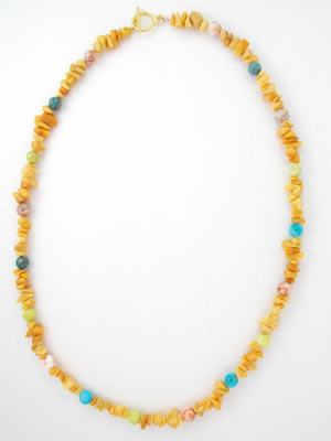 yellow jasper necklace