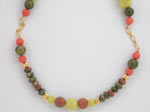 unakite and serpentine necklace unakite and serpentine necklace