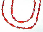Red Seed Bead Necklace Red Seed Bead Necklace