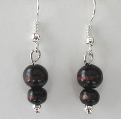 Dark Wood Earrings
