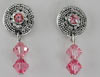 Swarovski Rose Crystal Earrings