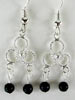 Blue goldstone earrings