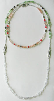 Peach with Crystal extended from Peridot