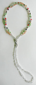 Dangle Crystal from Peridot & Peach Twist