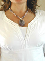sugalite pendant with clothes