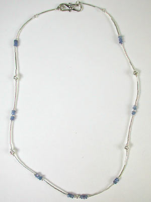 silver and tanzanite necklace silver and tanzanite necklace