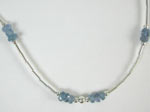 silver with tanzanite necklace