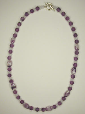 matte and banded amethyst necklace matte and banded amethyst necklace