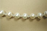 pearl and rock crystal close up