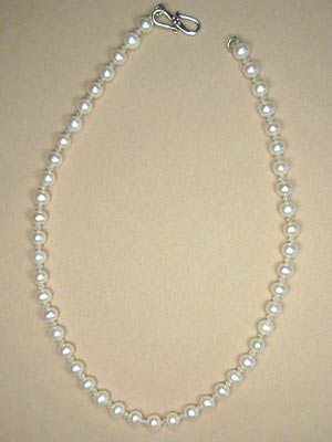 pearl and rock crystal necklace pearl and rock crystal necklace