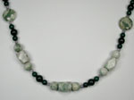 peace stone and mountain jade necklace