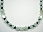 aventurine and aquamarine and moonstone necklace