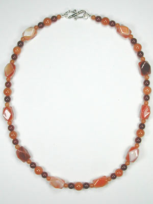 Carnelian and red aventurine necklace Carnelian and red aventurine necklace