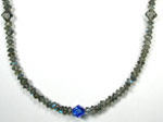 Labradorite and Swarovski necklace