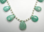 Aquamarine and white coral necklace Aquamarine and white coral necklace