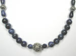 Sodalite with Bali silver necklace
