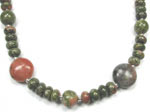unakite and spice jasper gemstone necklace unakite and spice jasper gemstone necklace