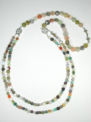 Multi gemstone necklace