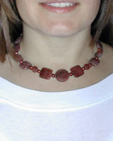 muscovite gemstone necklace