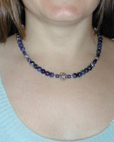 sodalite gemstone necklace