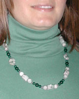 peace stone gemstone necklace