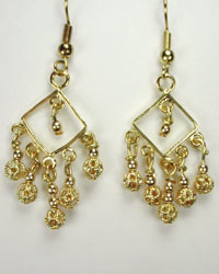 handcrafted gold chandelier earrings handcrafted gold chandelier earrings