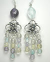 citrine amethyst blue topaz earrings