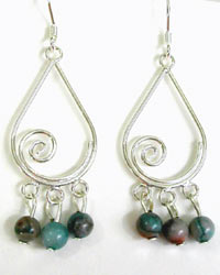 blue crazy lace agate earrings blue crazy lace agate earrings