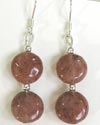 muscovite coin earrings