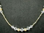 Swarovski crystal and gold necklace