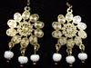 gold lazer lace earrings gold lazer lace earrings