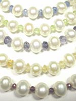 pearl and gemstone necklace set pearl and gemstone necklace set