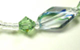 Swarovski necklace glass oval bead
