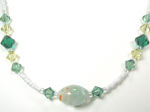 Swarovski crystal and millefiori necklace