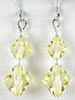 Swarovski jonquil bicone earrings