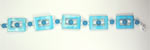 Blue mother of pearl and candy jade bracelet