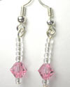 Swarovski pink earrings