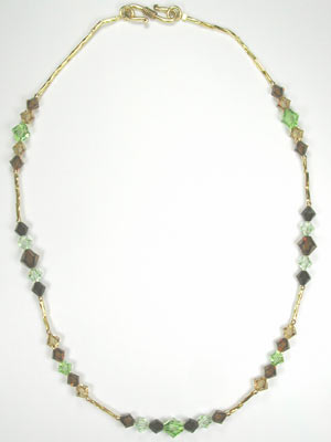 Swarovski brown and green necklace Swarovski brown and green necklace